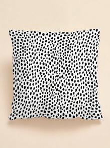 圖案印花靠墊套不帶填充物 - 黑與白 - 查看 1