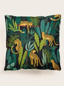 Leopard Print Cushion Cover Without Filler, Modern Throw Pillow Case, For Sofa, Living Room - Multicolor - View 1