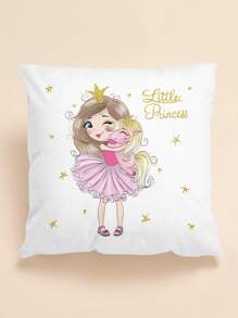 卡通圖案靠墊套不附帶墊芯 - 白色 - 查看 1