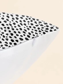 圖案印花靠墊套不帶填充物 - 黑與白 - 查看 2