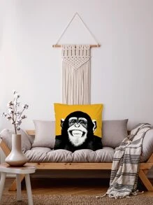 Gorilla Print Cushion Cover, Throw Pillow Case, Pillow Insert Not Include, For Sofa, Living Room - Multicolor - View 6