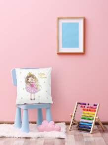 卡通圖案靠墊套不附帶墊芯 - 白色 - 查看 6