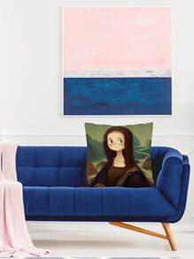 Figure Graphic Cushion Cover Without Filler, Cute Throw Pillow Case For Sofa - Multicolor - View 6