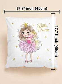 卡通圖案靠墊套不附帶墊芯 - 白色 - 查看 3