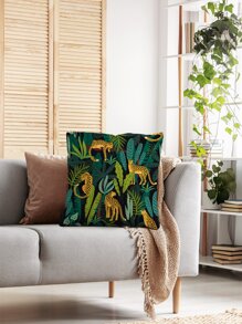 Leopard Print Cushion Cover Without Filler, Modern Throw Pillow Case, For Sofa, Living Room - Multicolor - View 4