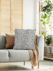 圖案印花靠墊套不帶填充物 - 黑與白 - 查看 7