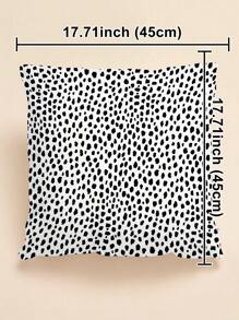 圖案印花靠墊套不帶填充物 - 黑與白 - 查看 8