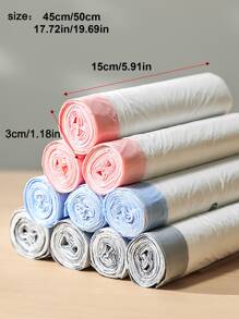 15 件装超厚耐污抽绳垃圾袋，厨房、浴室、家居、家居用品供应商 - 彩色 - 查看 6