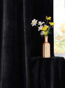 Solid Color Single Panel Blackout Curtain