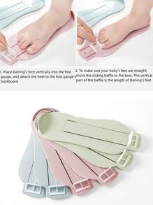 1 pieza- Medidor de pie para medir la longitud del pie en casa - Verde - Ver 3