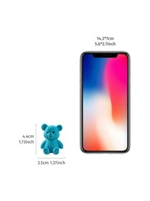 1/8 piezas Adorno de oso de peluche en forma de dibujos animados, hecho de resina con decoración de punto, varios colores disponibles para decoración del hogar y el jardín, el mejor regalo - Multicolor - Ver 8