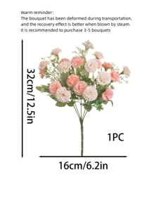 1入組人造花，假繡球花，婚禮路線絲綢花花瓶家居裝飾酒店裝飾情人節禮物生日禮物 - 彩色 - View 7