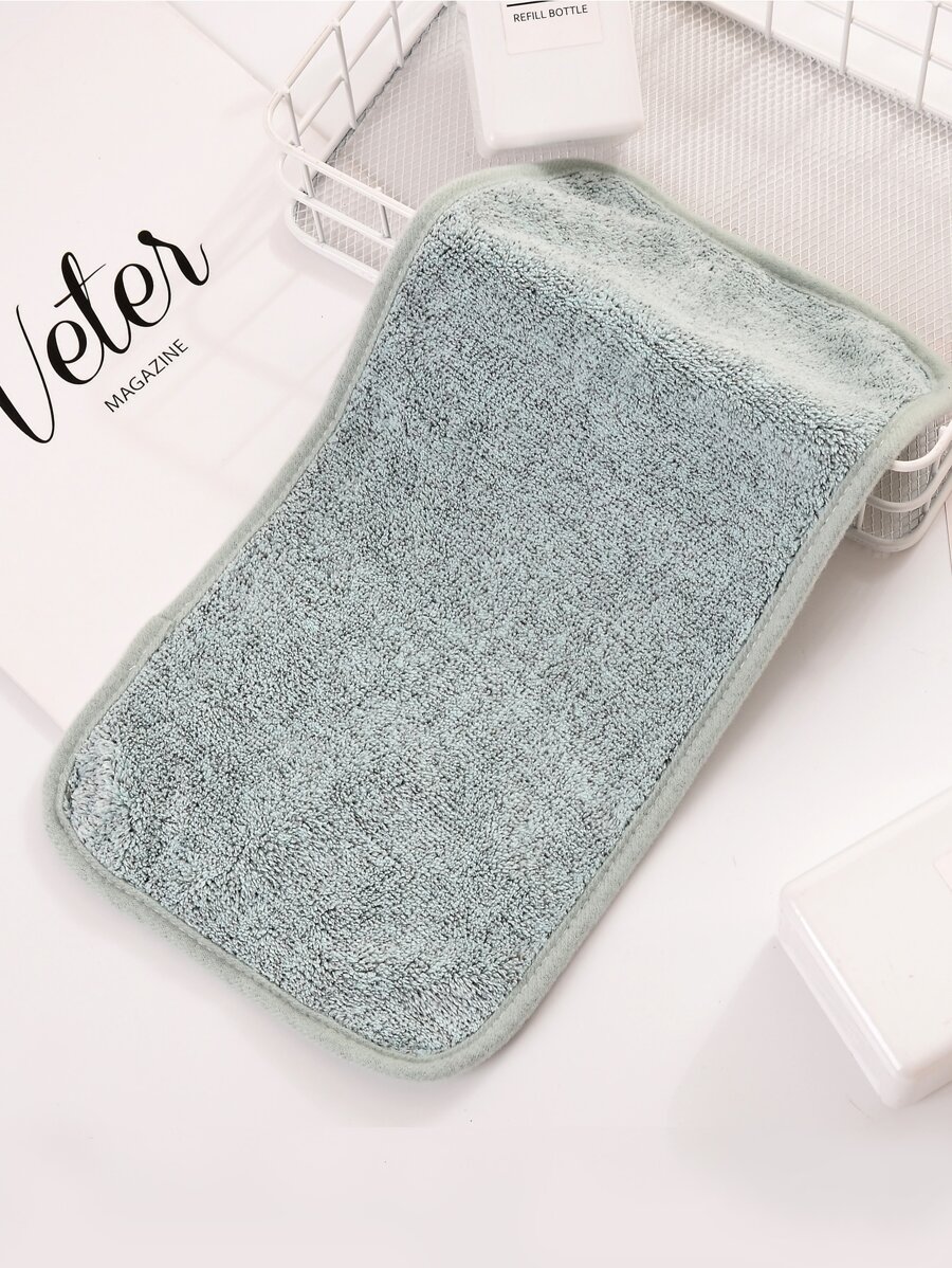 1入組素色面巾 - 霧霾藍 - 查看 1