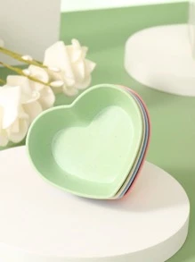 2 Món Hình Trái Tim Nước Sốt Món Ăn Mini Gia Vị Món Ăn Nhựa Gia Vị Món Ăn Sushi Tương Chấm Bát Ăn Nhẹ Phục Vụ Món Ăn - Nhiều màu - Xem 4