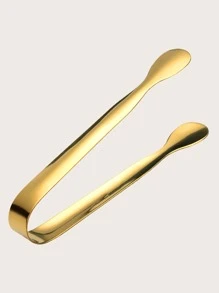 2入組冰夹不銹鋼小糖鉗子金屬圓頭餐飲夾子廚房服務鉗子酒吧酒具配件