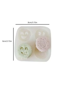 1pc Cookie Design DIY Silicone Mold - White - View 2