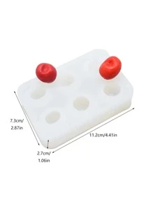 1pc Cherry Shaped DIY Silicone Mold - White - View 2
