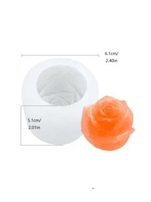 1pc Flower Design Candle Silicone Mold