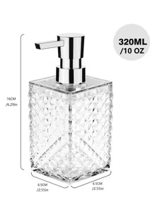 1 pieza Dispensador de jabón 320ml - Blanco - Ver 4