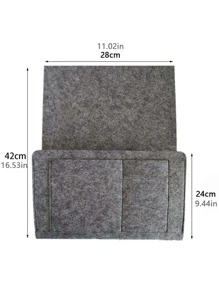 1pc Bedside Hanging Felt Storage Bag