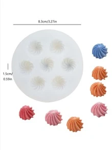 1pc Silicone DIY Silicone Mold - White - View 2