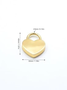 1pc Heart Shaped Lock & 1pc Key