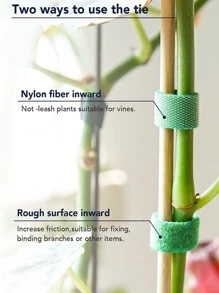 3入組植物繃帶花園植物造型尼龍繃帶 - 綠色 - 查看 3