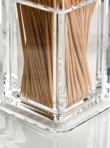 1pc Clear Toothpick Holder, Transparent Plastic Toothpick Storage Box For Home - Clear - View 3