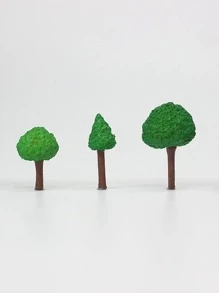 3pcs Tree Design Garden Decoration Craft - Green - View 3