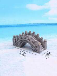 1 Pack Resin Stone Arch Bridge Micro Landscape Decoration Gardening Landscaping Decoration - Grey - View 4