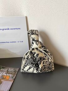 Girls Crochet Bag Tree Pattern Two Tone - Multicolor - View 1