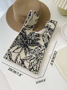 Girls Crochet Bag Tree Pattern Two Tone - Multicolor - View 2