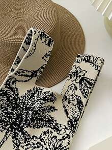 Girls Crochet Bag Tree Pattern Two Tone - Multicolor - View 3