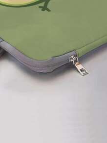 Cartoon Avocado Print Laptop Bag