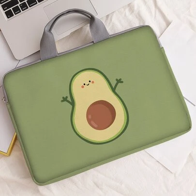 卡通酪梨圖案電腦包