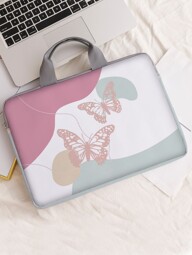 Butterfly Print Laptop Bag