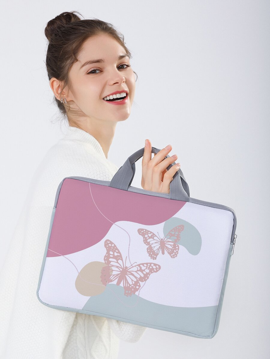 Butterfly Print Laptop Bag SHEIN USA
