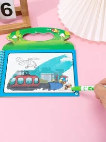 Libro De Dibujo Y Colorear Con Patrones De Animales De Dibujos Animados Lindos - Multicolor - Ver 4