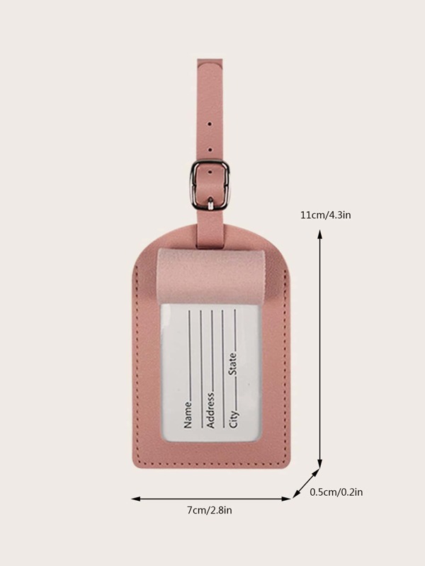 Plane Graphic Luggage Tag Buckle Design for Honeymoon Travel
