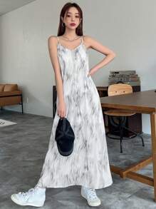 DAZY 紮染吊帶連衣裙 - 彩色 - 查看 6