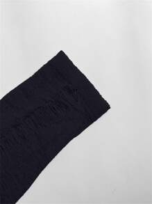 Sexy Hollow Out Backless Bodycon Mini Dress, Nightclub Outfit For Women, Long Sleeve Knit Skirt, Summer - Black - View 5