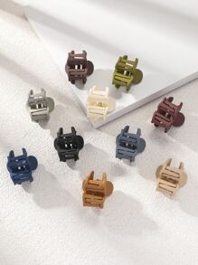 10入組/套時尚簡約原創設計啞光花朵髮夾/夾子，適合日常使用 - 彩色 - 查看 2