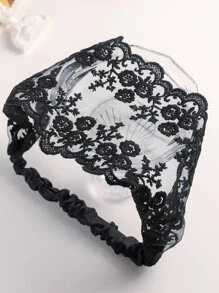 花卉刺绣发带 波西米亚风 情人节 头巾 发箍 吸汗带 校园用品 大学 秋冬发饰 女士度假装扮 优雅围巾 女士头巾 柔软头巾 情人节礼物