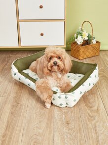 1 PC Xương Rồng In Thùng Thú Cưng Thảm Cho Chó Và Mèo Ngủ - Nhiều màu - Xem 1