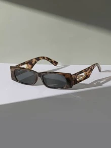 1pc Unisex Fashionable Geometric Fashion Glasses - Multicolor - View 1