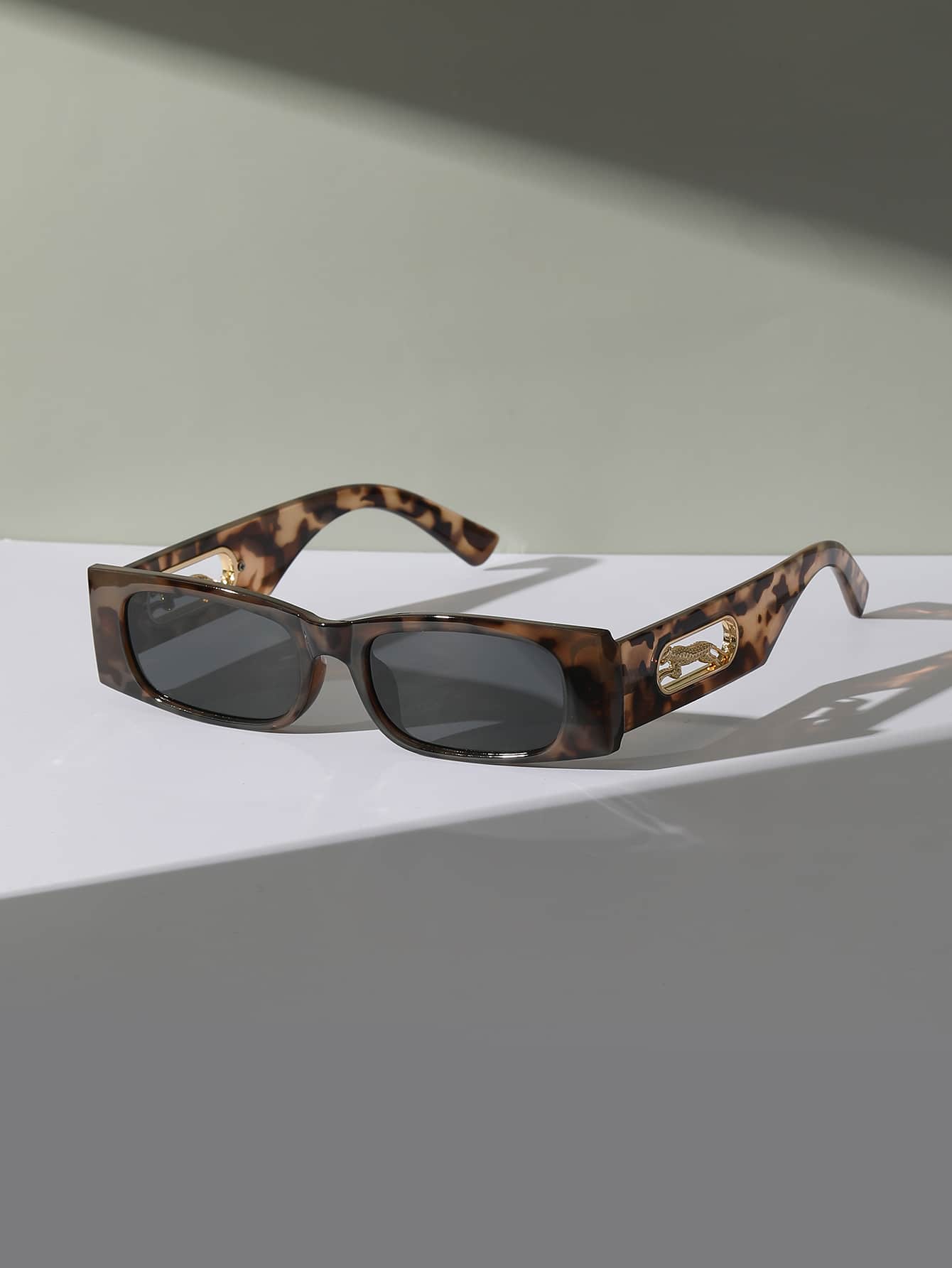 1pc Unisex Fashionable Geometric Fashion Glasses - Multicolor - View 1