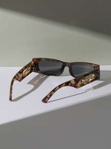 1pc Unisex Fashionable Geometric Fashion Glasses - Multicolor - View 2