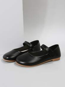 Round Toe Mary Jane Women's Flat Shoes, Outdoor Fashionable Comfortable All-Match Women's Flat Shoes For Spring And Autumn - Black - View 4