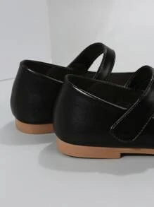 Round Toe Mary Jane Women's Flat Shoes, Outdoor Fashionable Comfortable All-Match Women's Flat Shoes For Spring And Autumn - Black - View 6