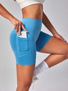 SHEIN 寬腰帶騎行褲帶手機袋